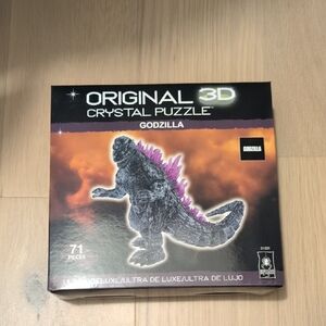 Crystal Puzzle Godzilla - Black with Purple Spines